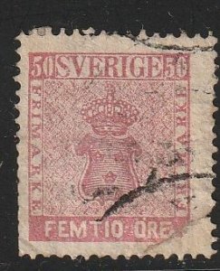 Sweden SC# 12 Used, Repair to LR Corner (1056k)