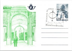 Belgium, Government Postal Card, Religion