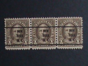 ​UNITED STATES 1929  SC#653 93 YEARS OLD STAMP- NATHAN HALE- PRE CANCEL BLOCK