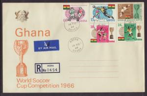 Ghana 259-263 Soccer U/A FDC