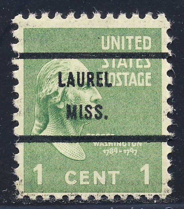 Laurel MS, 804-71 Bureau Precancel, 1¢ Washington