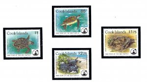 Cook Is 1199-1202 MNH 1995 Sea Turtles  (KA)