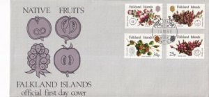 Falkland Islands 1983 Native Fruits FDC Port Stanley cancel unaddressed encl.