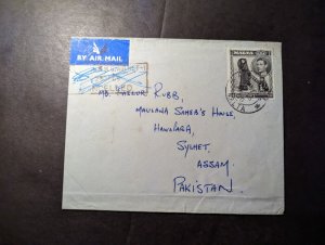 1950 Registered British Malta Cover to Hawalara Sylhet Assam Pakistan