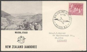 NEW ZEALAND 1962 Boy Scout Jamboree WAIORA commem cover & cancel............P858