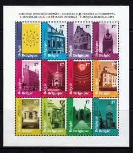 Belgium 1998 - EUROPEAN HERITAGE DAYS  - MNH   sheet  # 1701