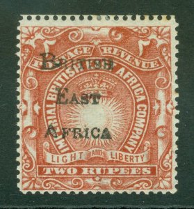 SG 44 British East Africa 1895. 2r brick-red. A fine fresh mounted mint...