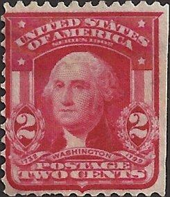 # 319Fi Used Carmine George Washington Type II Cat $50.00