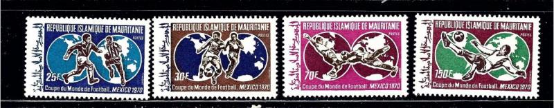 Mauritania 279-82 MNH 1970 Soccer