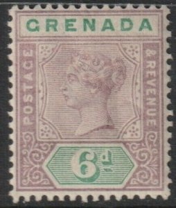 Grenada Sc# 44 QV 1895 - 1899 MLH 4 pence issue CV $23.00