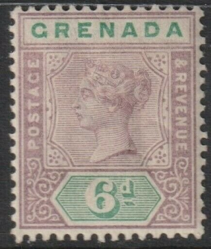 Grenada Sc# 44 QV 1895 - 1899 MLH 4 pence issue CV $23.00