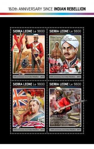 SIERRA LEONE 2017 SHEET INDIAN REBELLION srl17205a
