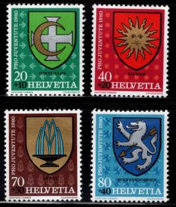 Switzerland Scott B475-B478 MNH** 1979 Coat of Arms semi postal set