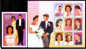 Grenada Sc 2583-4 NH Jacqueline Kennedy Onassis - 1996 issue