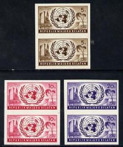 Maluku Selatan United Nations set of 3 in unmounted mint ...