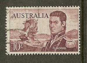Australia, Scott #377, 10sh Matthew Flinders and Ship, Used