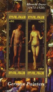 Albrecht Durer Malawi German Painter Art Souvenir Sheet of 4 Stamps Mint NH