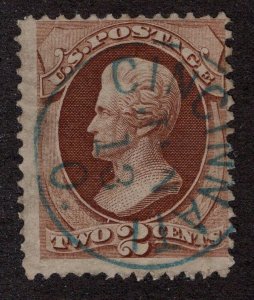 US #146 Blue Cancel AVG/U ~JM-2771