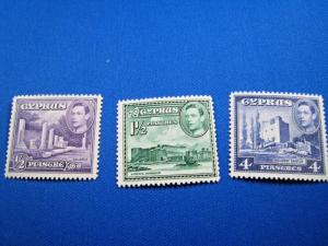 CYPRUS - SCOTT #164-166  MLH  (gg)