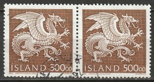 Iceland 1989 Sc 677 pair used