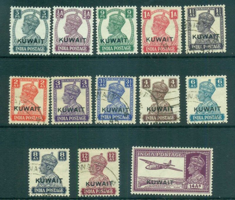 Kuwait 1945 KGVI india Opts MLH/FU lot73730