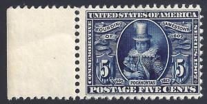 U.S. 330 F-VF MNH SCV$310.00 Mgn Sgl. (330-18) 