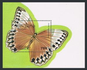 Laos 1143-1147,1148,MNH.Michel 1378-1382,Bl.146. BANGKOK-1993.Butterflies.