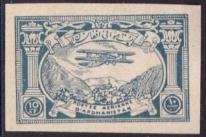 Afghanistan counterfeit of C2 (mlh) 10af plane over Kabul, blue