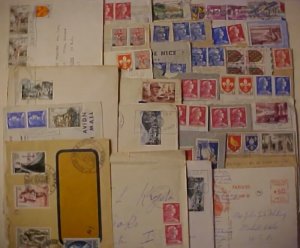 FRANCE  30 PICTORIAL CANCELS 1950-1959 MOSTLY DIFFERENT