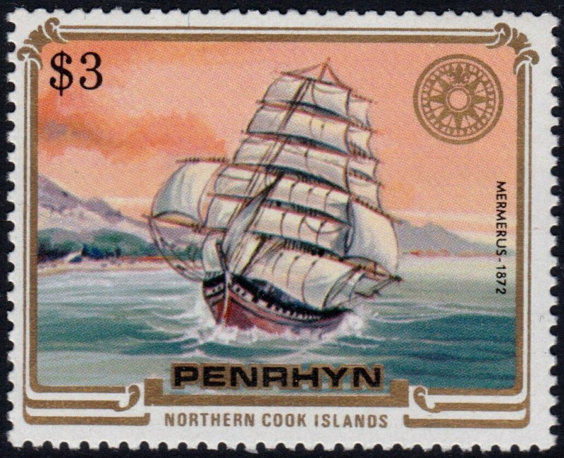 ✔️ PENRHYN 1984 - SHIPS MERMERUS - SC. 284 ** MNH $7 [ST2.83A]