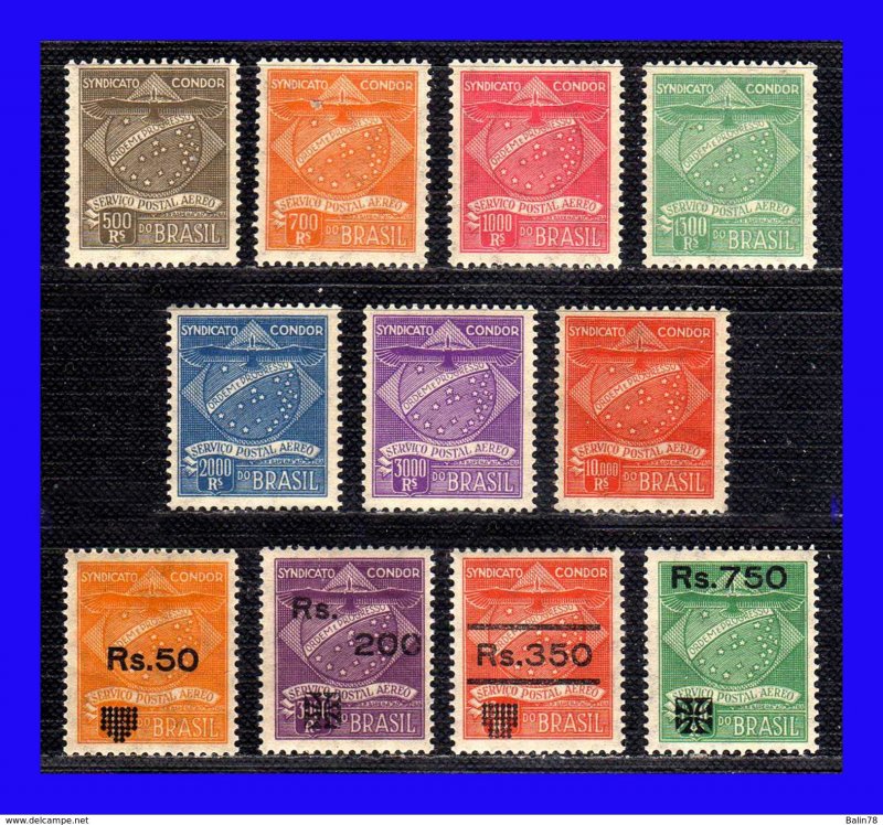 1927 - 1930 - Brasil - Scott n CL01 / CL07 + CL10 / CL13 - MNH - BR- 180