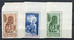 FRENCH COLONIES; 1942-43 early Child Welfare + MINT MNH SET, Indie