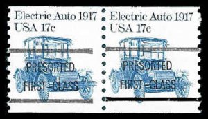 PCBstamps   US #1906a Coil Pair (A) 34c(2x17c)Electric Car, MNH, (11)