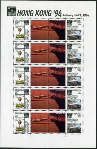 Grenada Gren 1633-1634a,1635,MNH.Mi 1841-1851. Hong Kong-1994.Jet,Junk,Jade.