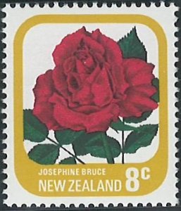 Scott: 591 New Zealand 8 cents - Roses: Josephine Bruce, MNH