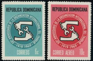 Dominican Republic #656 #C168  Postage Airmail Latin America Stamps 1969 Mint NH