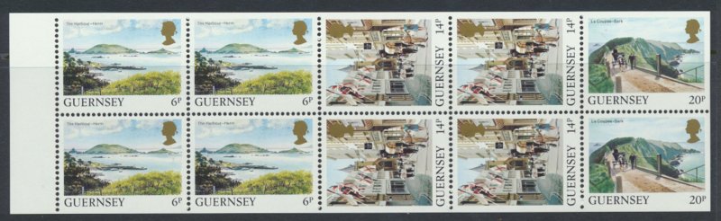 Guernsey Booklet Pane  imperf edges MNH SG 301a  SC#  297a  see scan & details