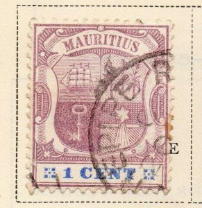 Mauritius 1895-97 Early Issue Fine Used 1c. NW-104108