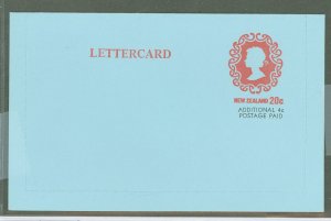 New Zealand  1982 20c + 4c letter card