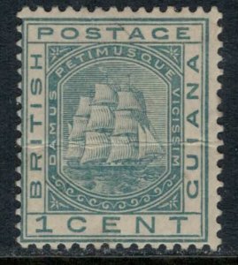 British Guiana #107*  CV $18.00  crease