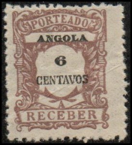 Angola J26 - Mint-H - 6c Numeral / Design (1921)