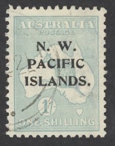 North West Pacific Islands Sc# 34 Used 1918 1sh overprints Definitives