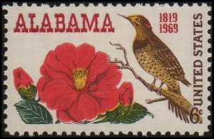 United States 1375 - Mint-NH - 6c Alabama / Flower / Flicker (Bird) (1969)