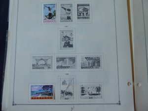 Barbados 1882-1975 Stamp Collection on Scott Intl Album Pages