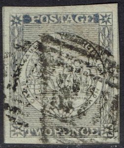 NEW SOUTH WALES 1850 SYDNEY VIEW 2D PLATE III USED