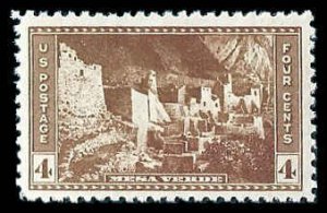 PCBstamps   US # 743 4c Mesa Verde National Park, MNH, (14)