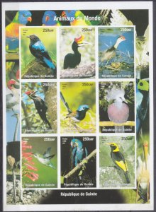 1998 Guinea 9vKLb Local Birds
