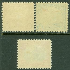 EDW1949SELL : USA 1923 Scott #571-73 Fine-Very Fine, Mint Original Gum. Cat $180