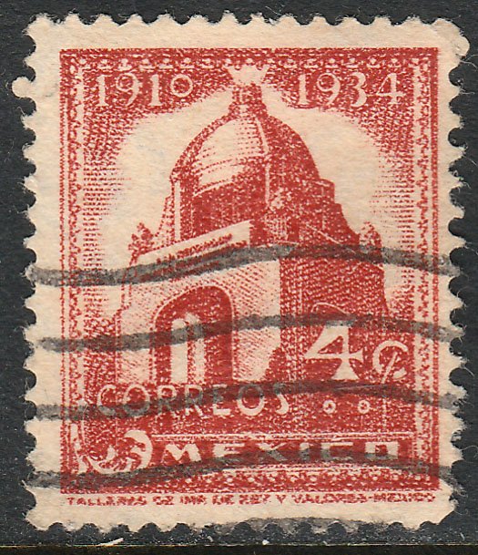 MEXICO 786, 4c 1934 Definitive Revolution monument Used.VF. (761)