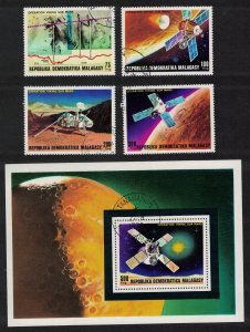 Malagasy Rep. Viking Landing on Mars 4v+MS 1976 CTO SG#377-MS381